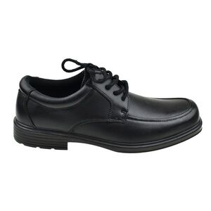 Men’s Dress Shoes - Lace Up - Black Faux Leather